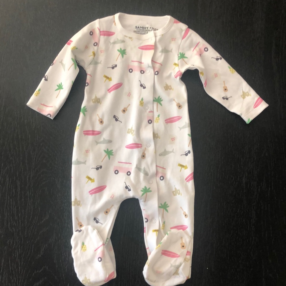 Sammy + Nat - Onesie Beach Print - 6m